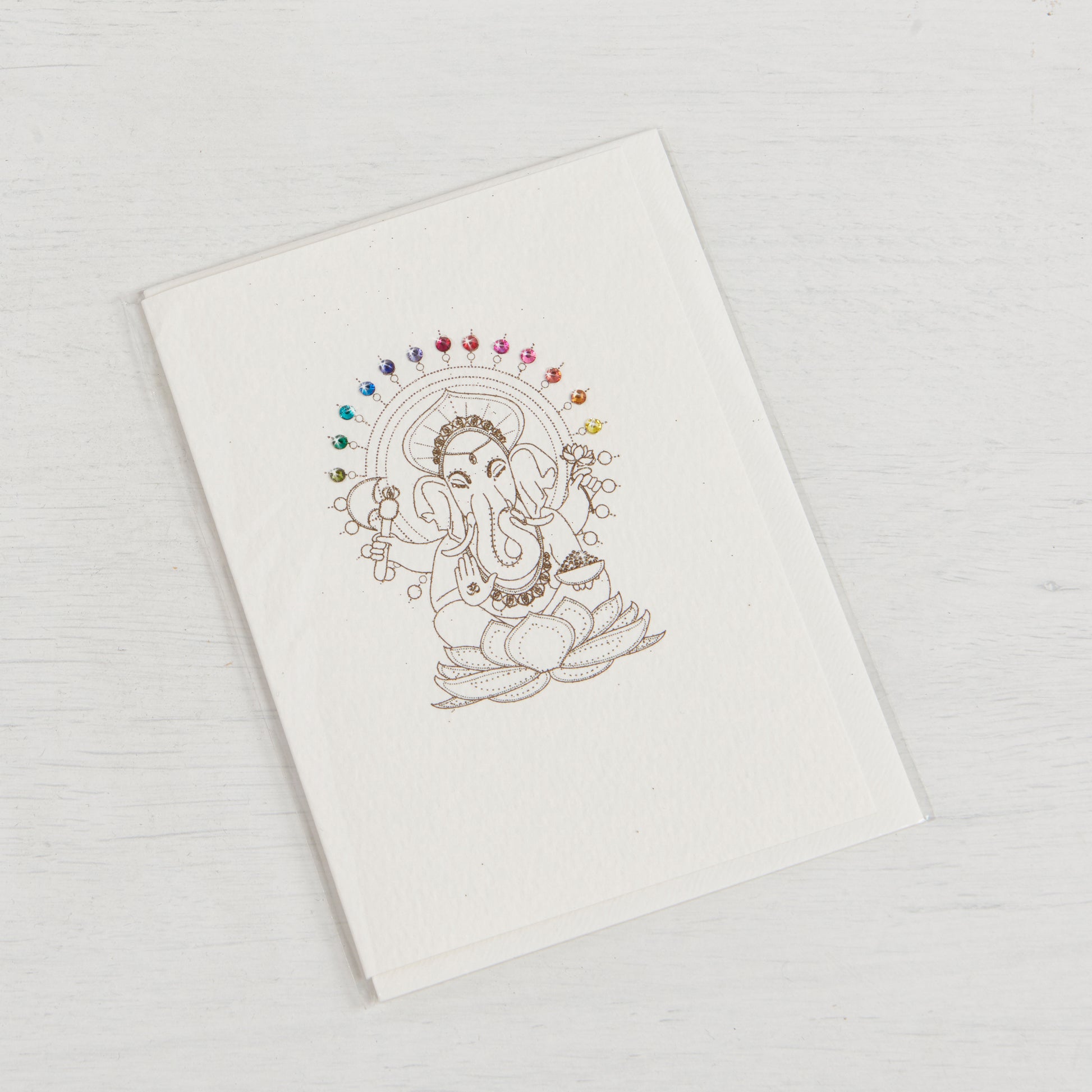 Swarovski Ganesh Greeting Card