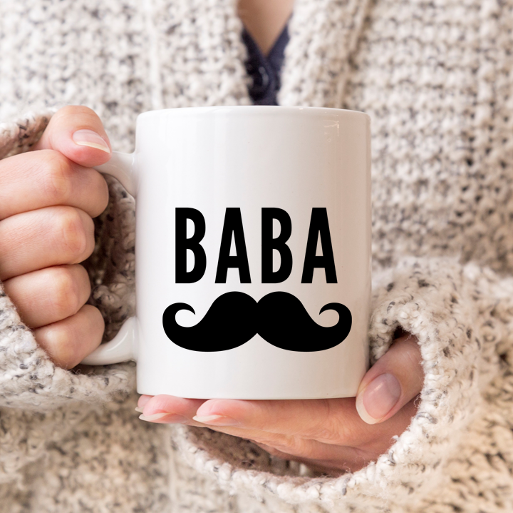 Grandad Moustache Mug