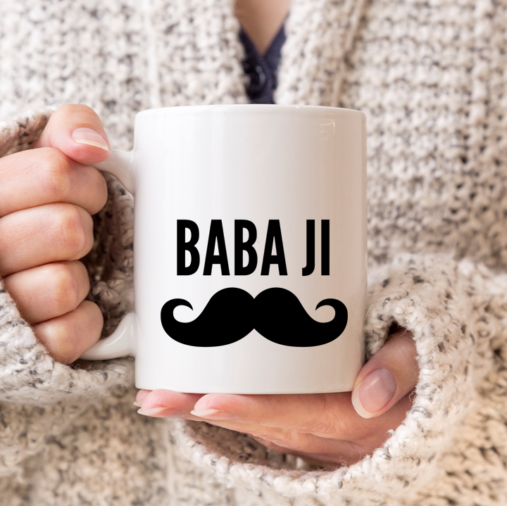 Grandad Moustache Mug