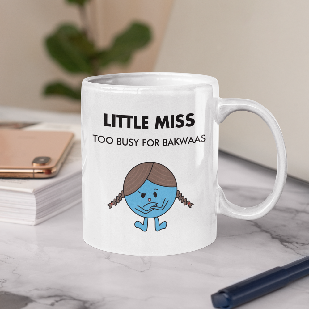 
                      
                        Little Miss Too Busy For Bakwaas Mug
                      
                    