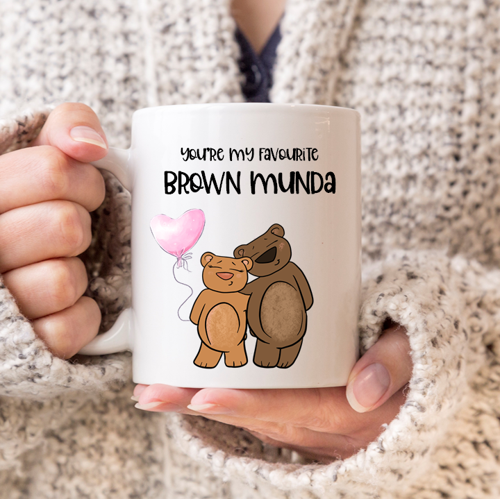 Favourite Brown Munda Bear Mug