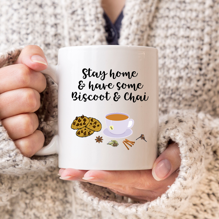 Stay Home Biscoot & Chai Mug