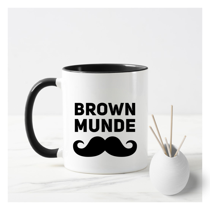 Brown Munde Male Mug