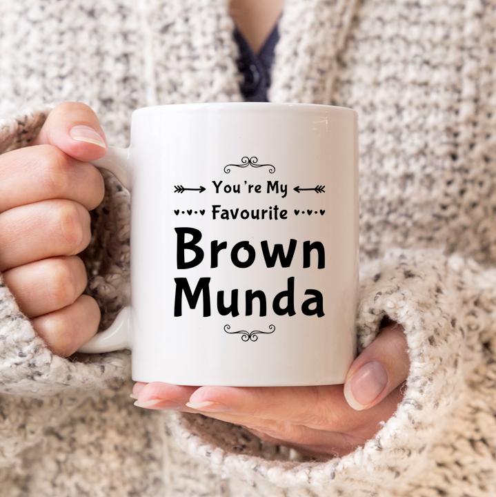Favourite Brown Munda Mug