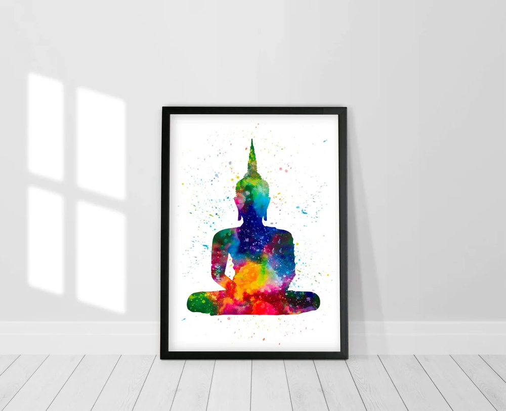 Buddha Watercolour Print or Framed