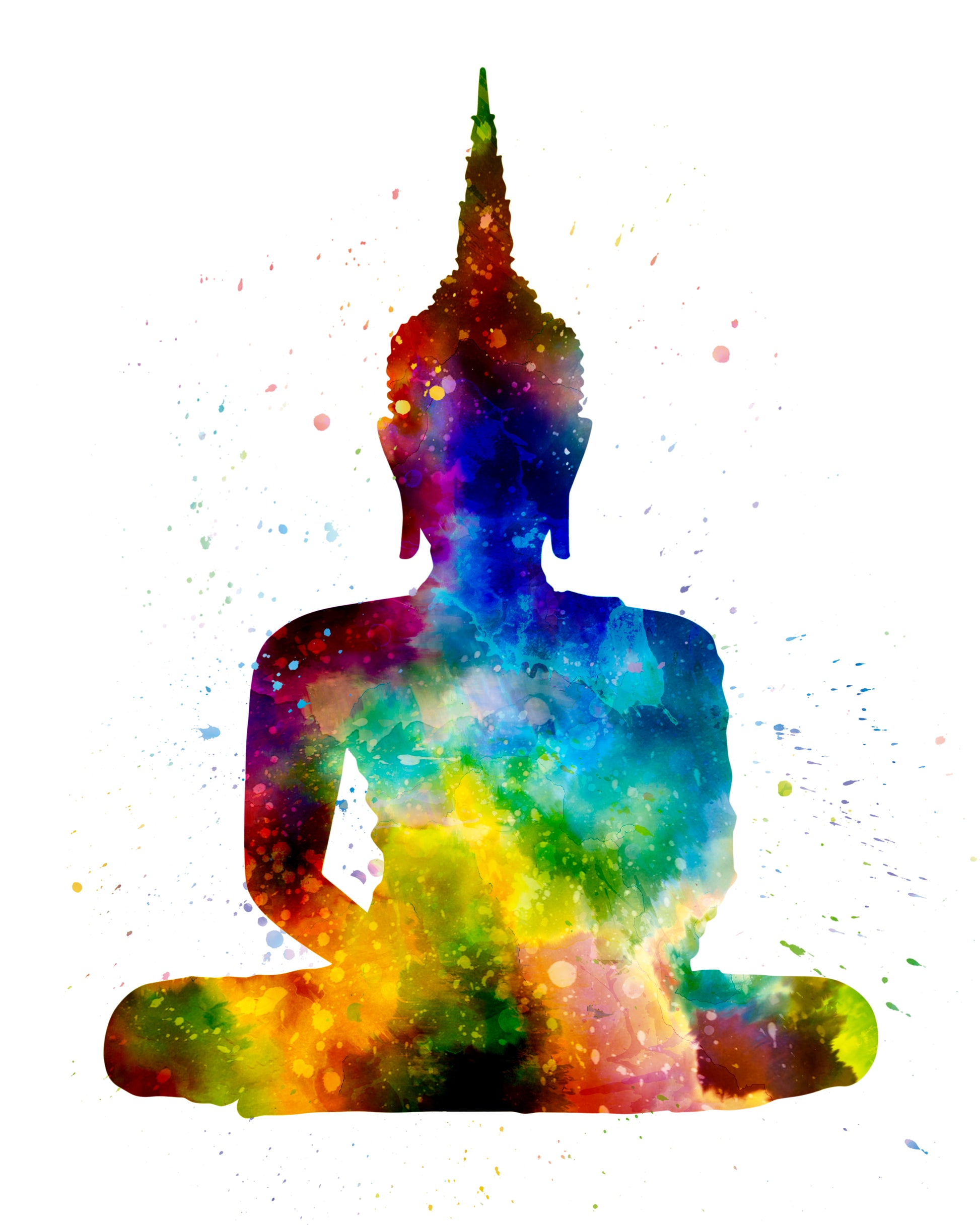 Buddha Watercolour Print or Framed