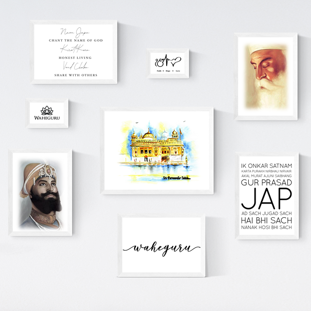 
                      
                        Sikhism Spiritual 8 Frame Set
                      
                    