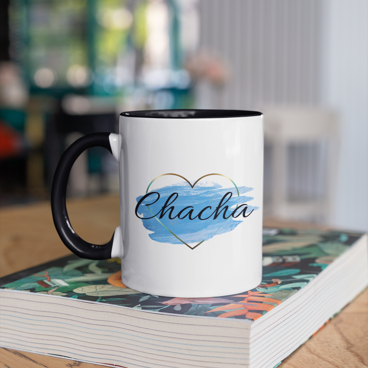 Uncle Blue Heart Mug