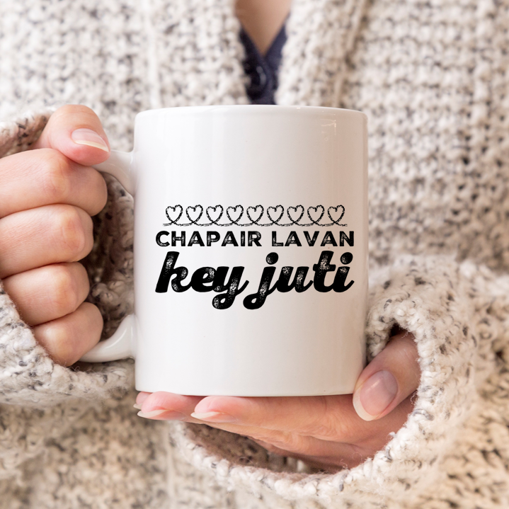 Chapair Lavan Chalk Hearts Mug