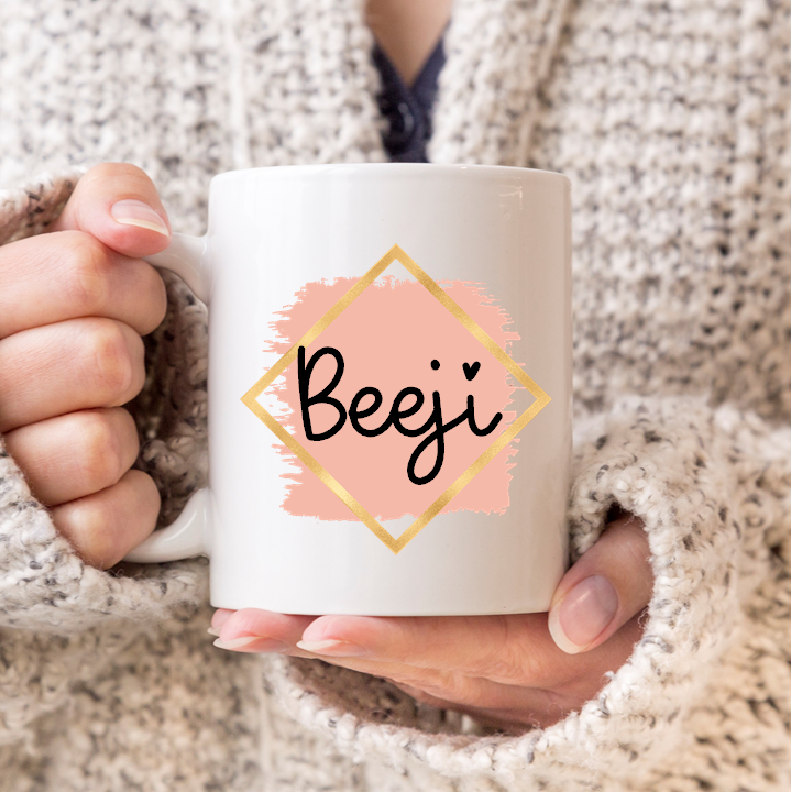 Coral Name Mug