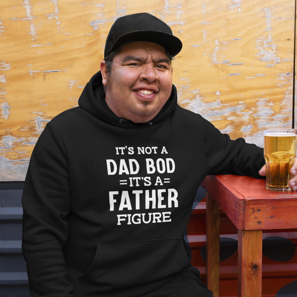 Dad Bod Unisex Hoodie - Black