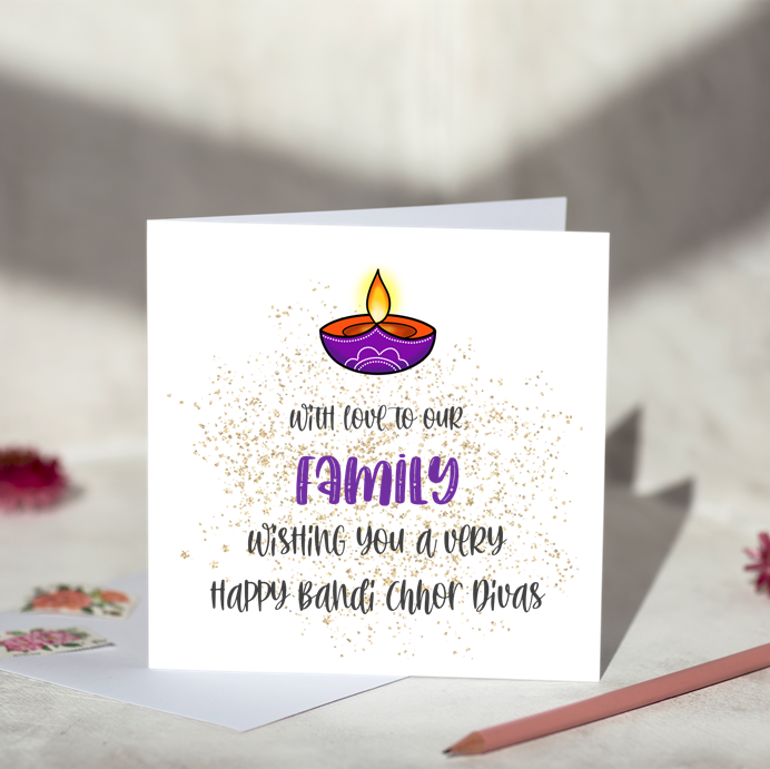 Family Bandi Chhor Divas Greeting Card