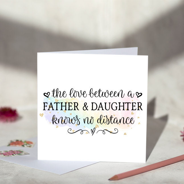 Father And Daughter Fathers Day Card