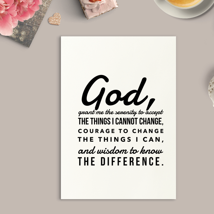 Serenity Prayer Art Print or Framed
