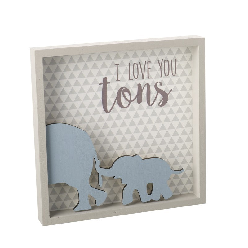 I Love You Tons Wooden Plaque
