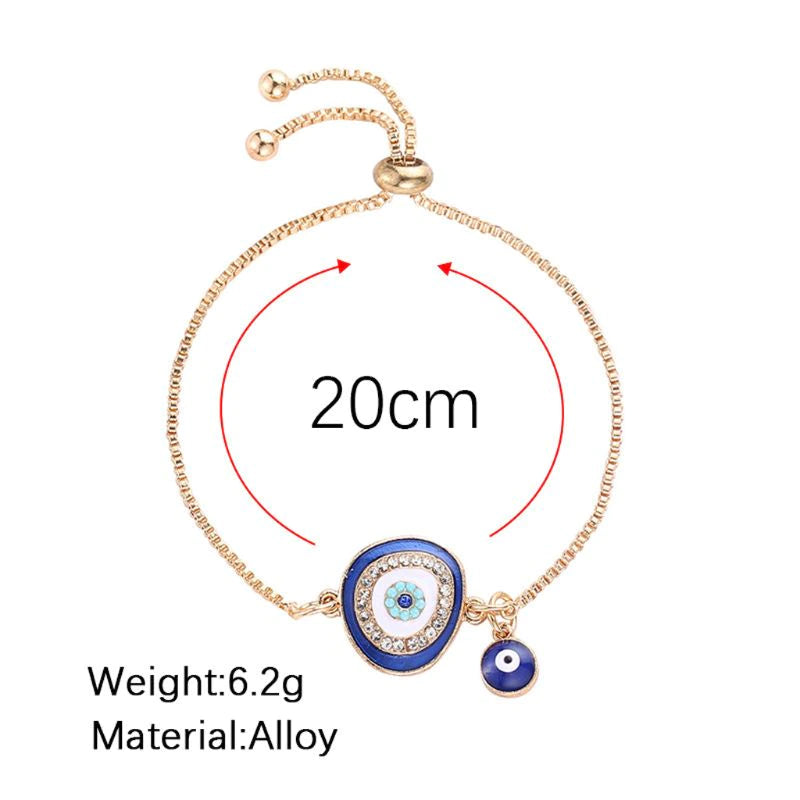 Turkish Crystal Evil Eye Bracelet