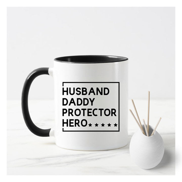 Husband Daddy Protector Hero Mug