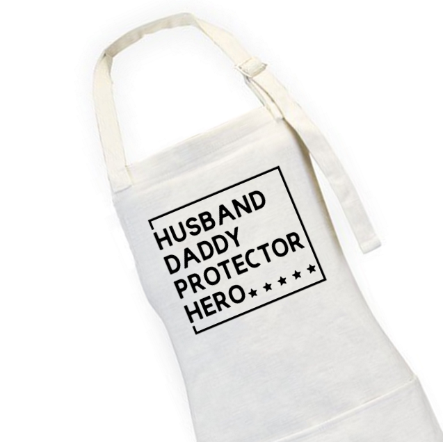 Husband Daddy Protector Hero Apron