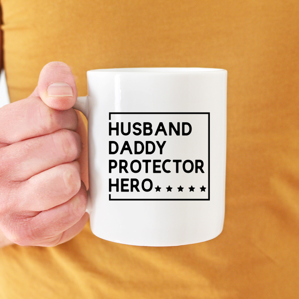 Husband Daddy Protector Hero Mug