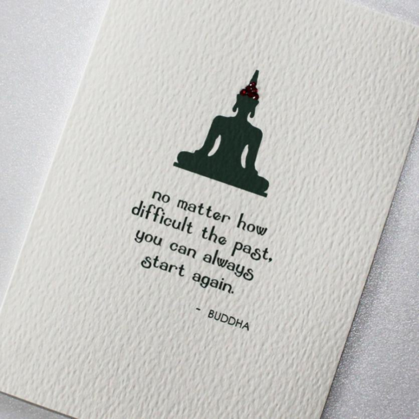 Start Again Greeting Card – Beauty and The Button