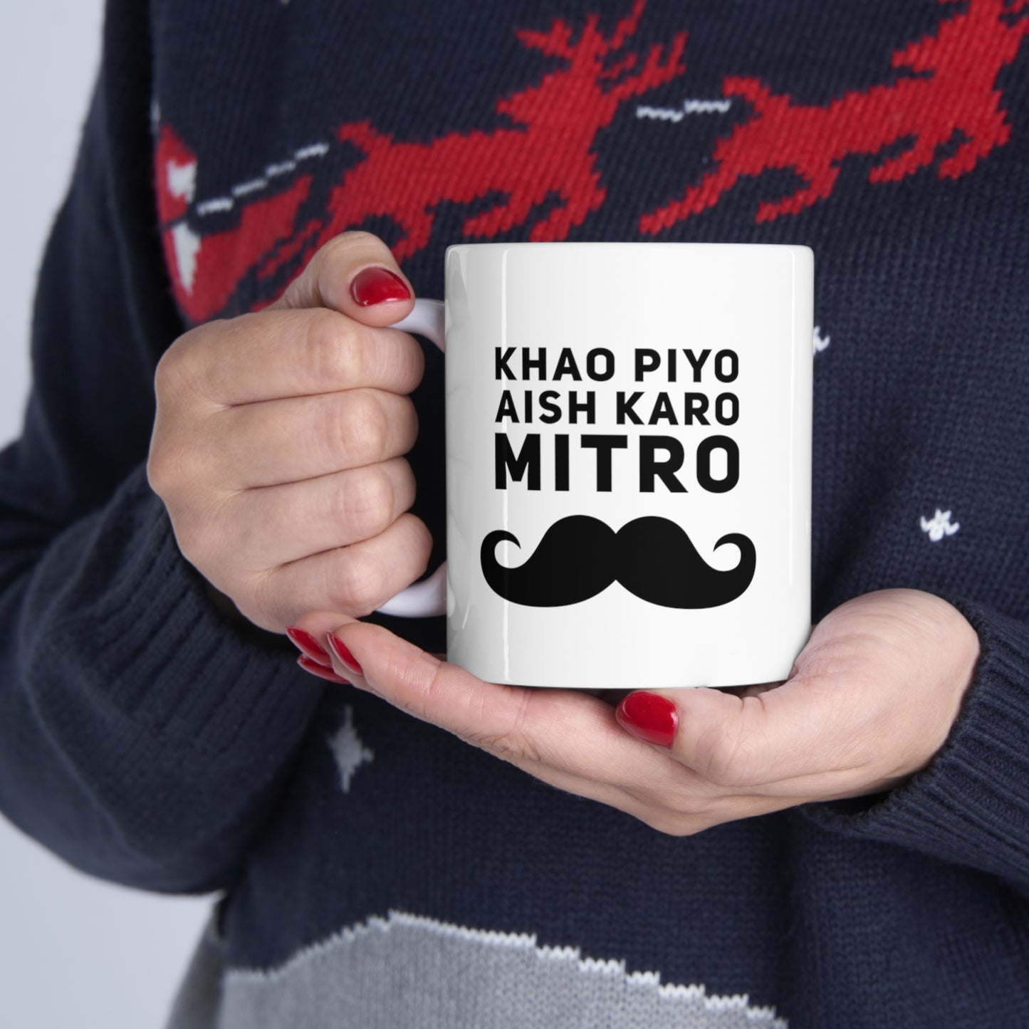 
                  
                    Khao Piyo Aish Karo Male Mug
                  
                