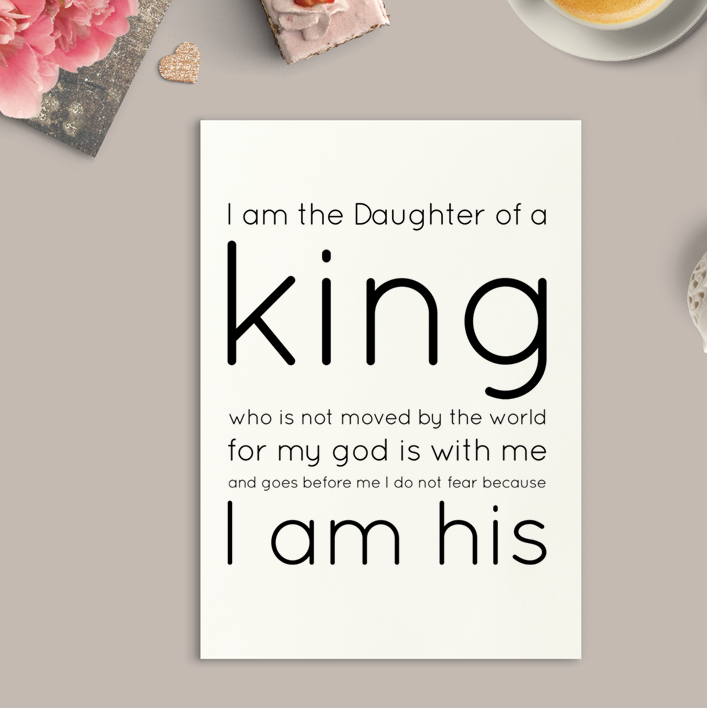 Daughter of a King Art Print or Framed