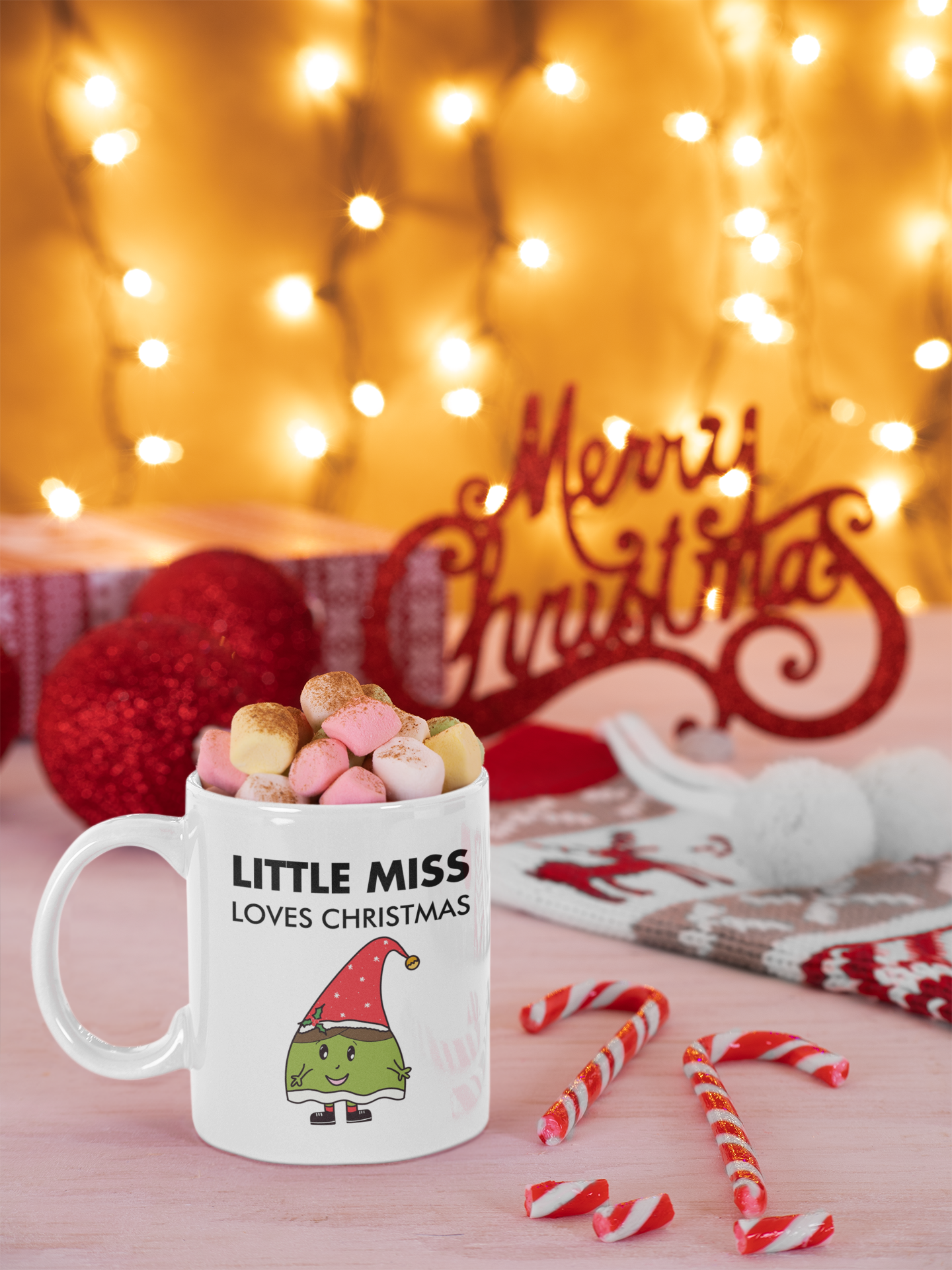 Little Miss Loves Christmas Mug