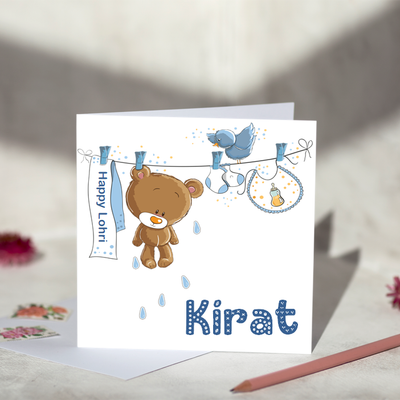 Personalised Boys Lohri Card