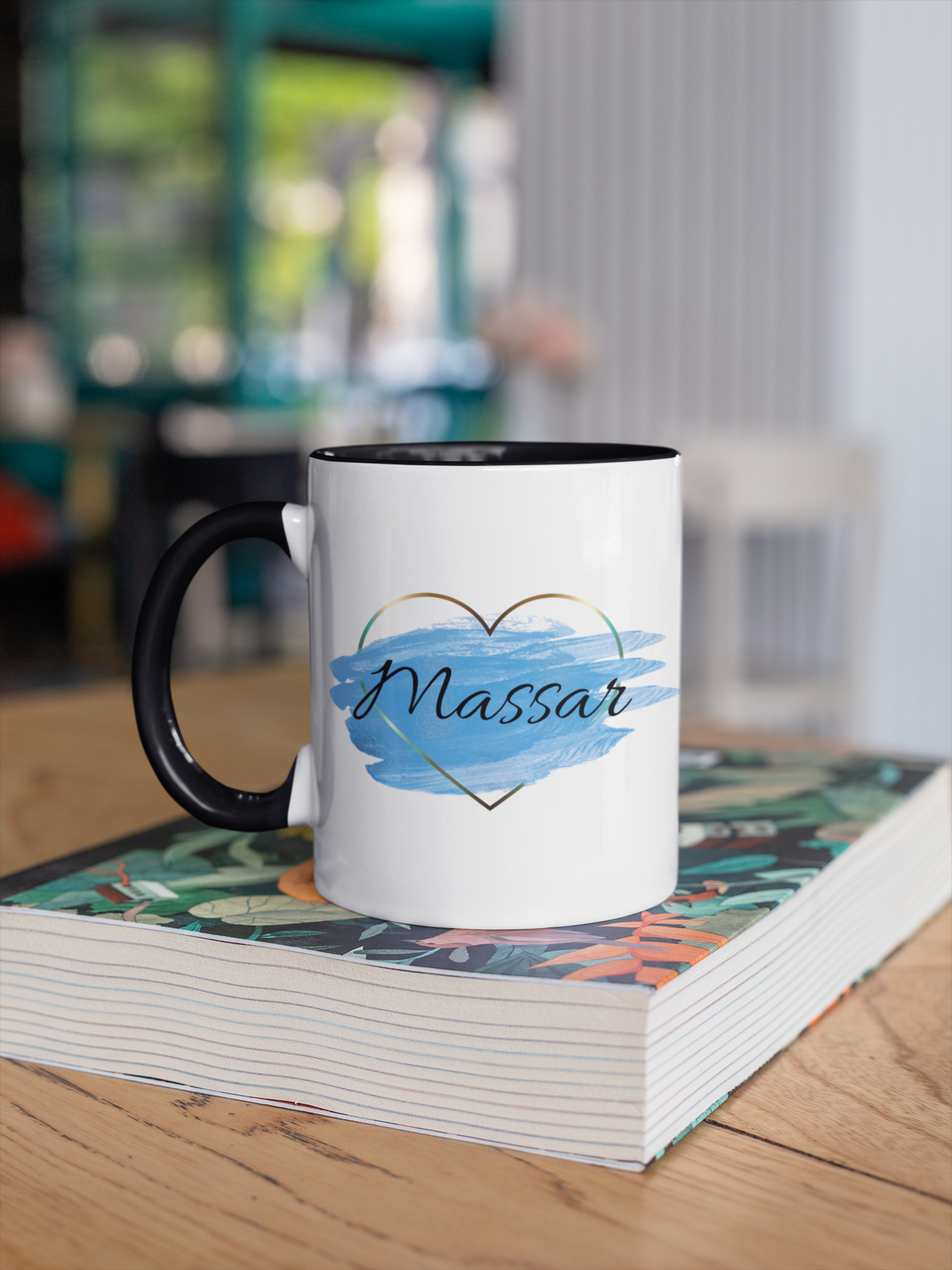 Uncle Blue Heart Mug