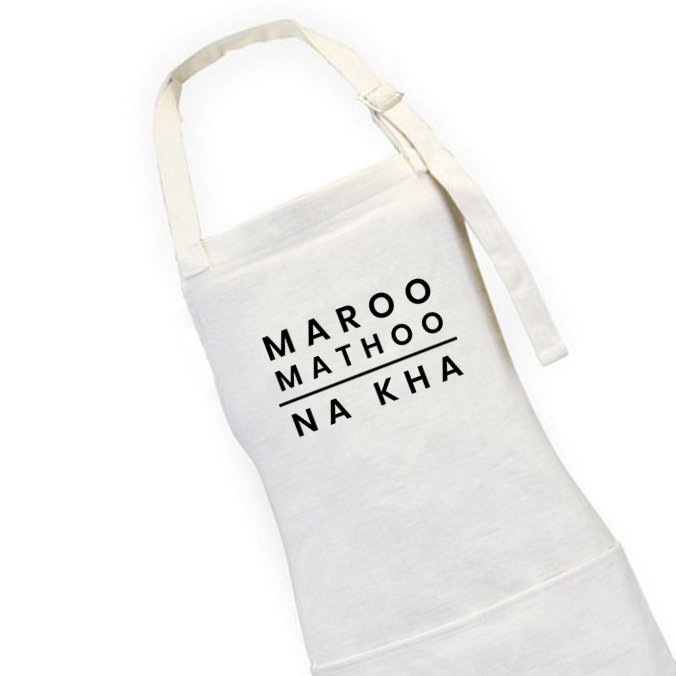 Maroo Mathoo Na Kha Linen Apron