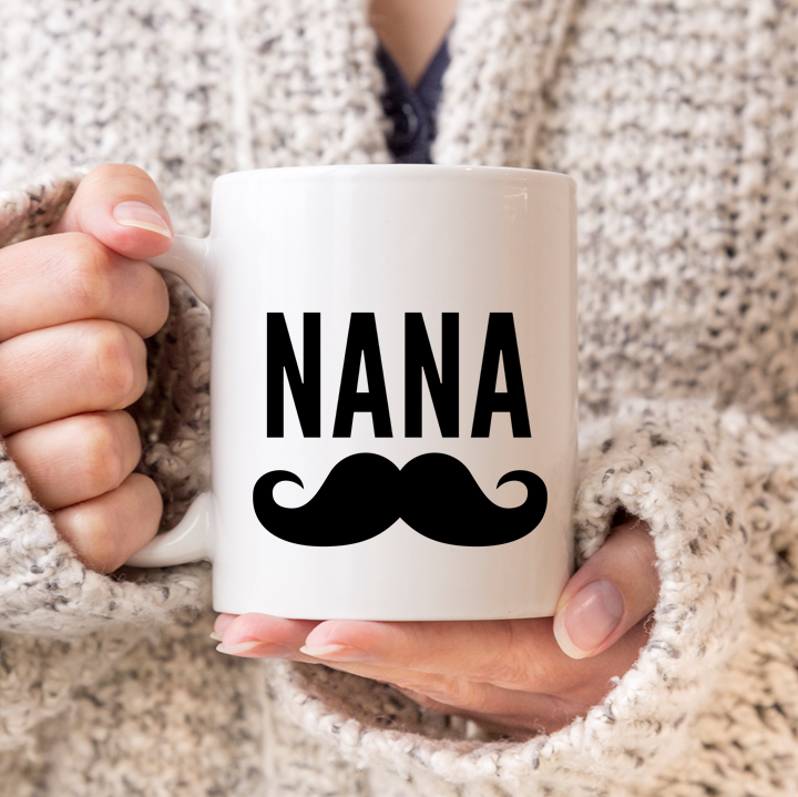 Grandad Moustache Mug