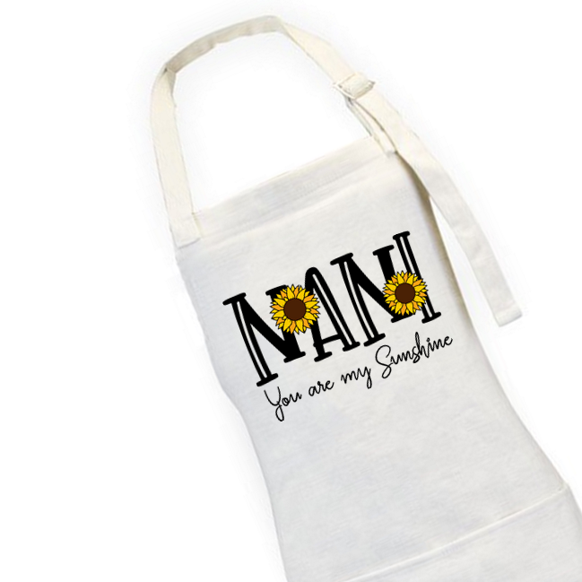 Nani You Are My Sunshine Linen Apron