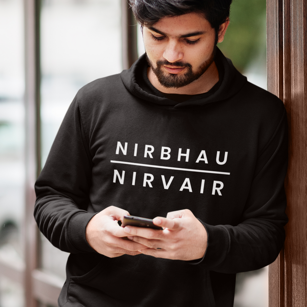 
                      
                        Nirbhau Nirvair Unisex Hoodie- Various Colours
                      
                    