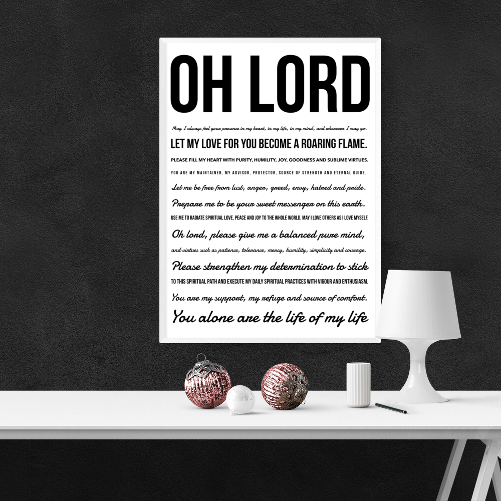 
                      
                        Oh Lord Art Print or Framed
                      
                    