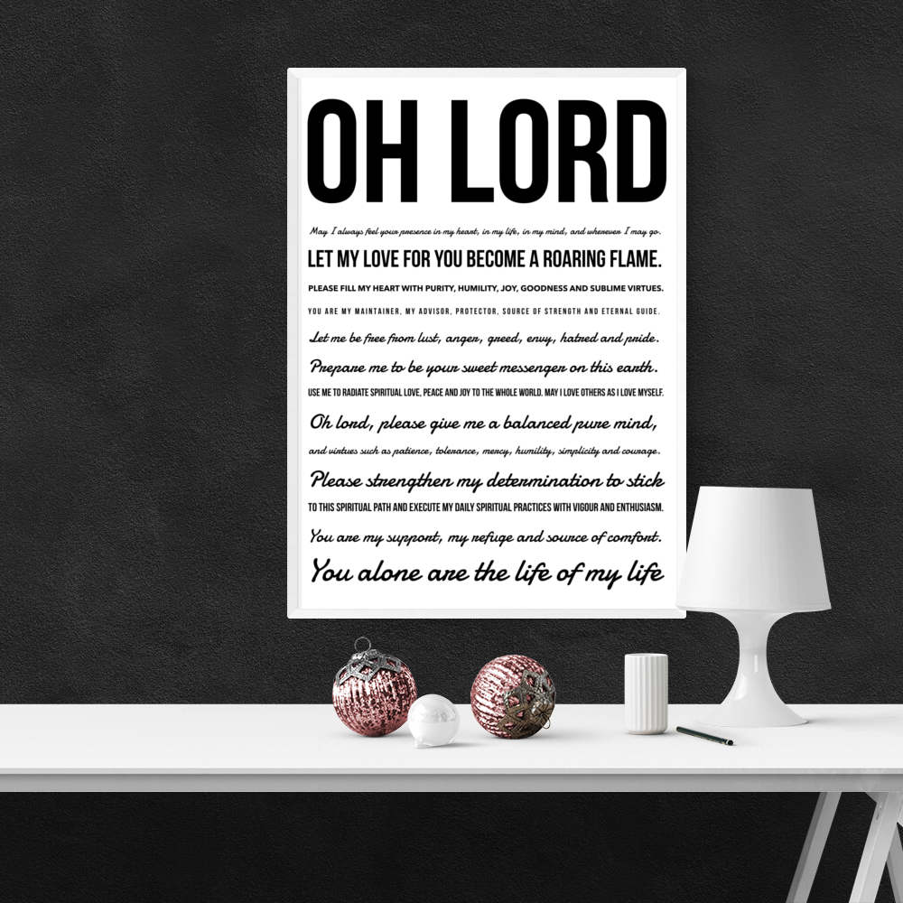 
                  
                    Oh Lord Art Print or Framed
                  
                