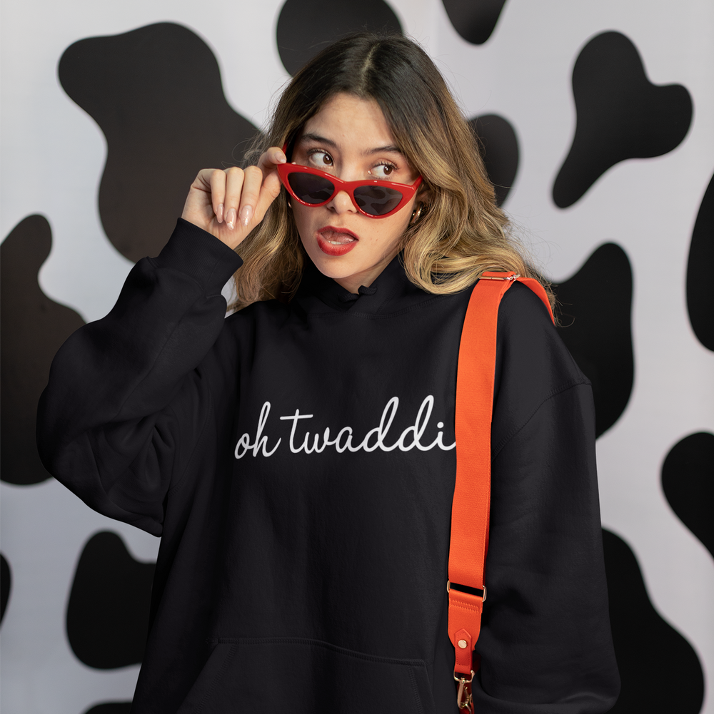 Oh Twaddi Unisex Hoodie - Black