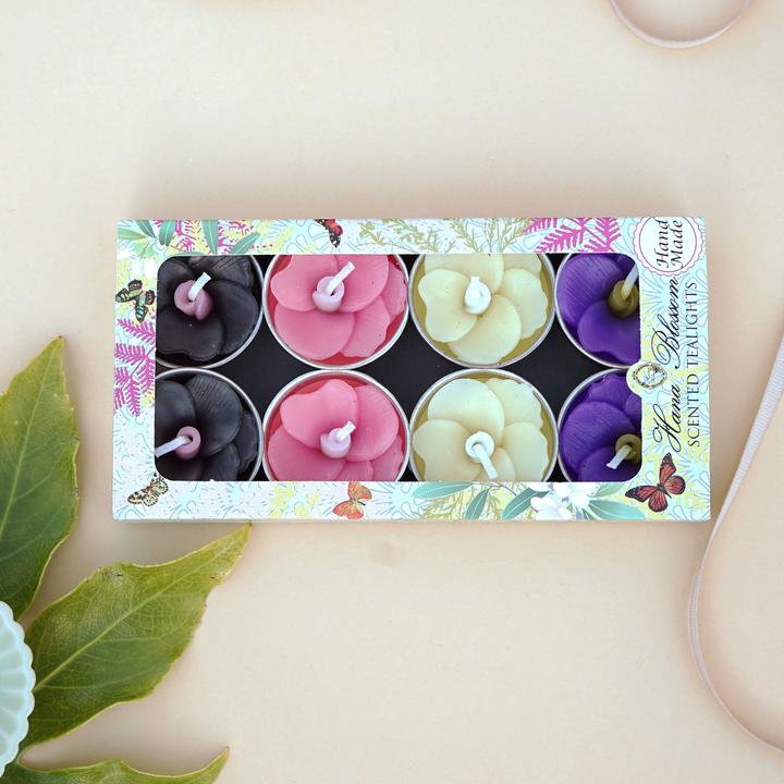 Pastel pansy Scented Tealights