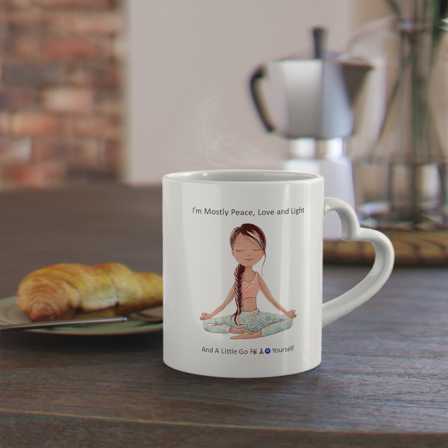 Peace Love & Light Yoga Mug