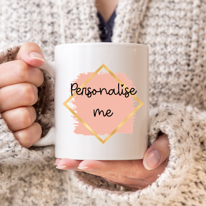 Personalised Coral Name Mug