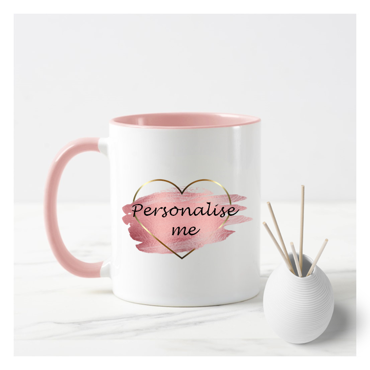 
                  
                    Personalise Me Rose Gold Heart Mug
                  
                