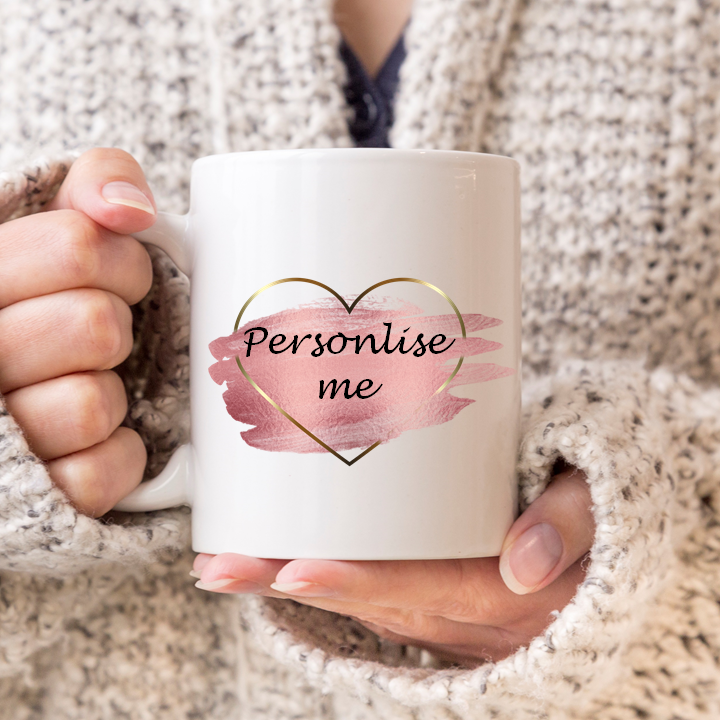 
                  
                    Personalise Me Rose Gold Heart Mug
                  
                