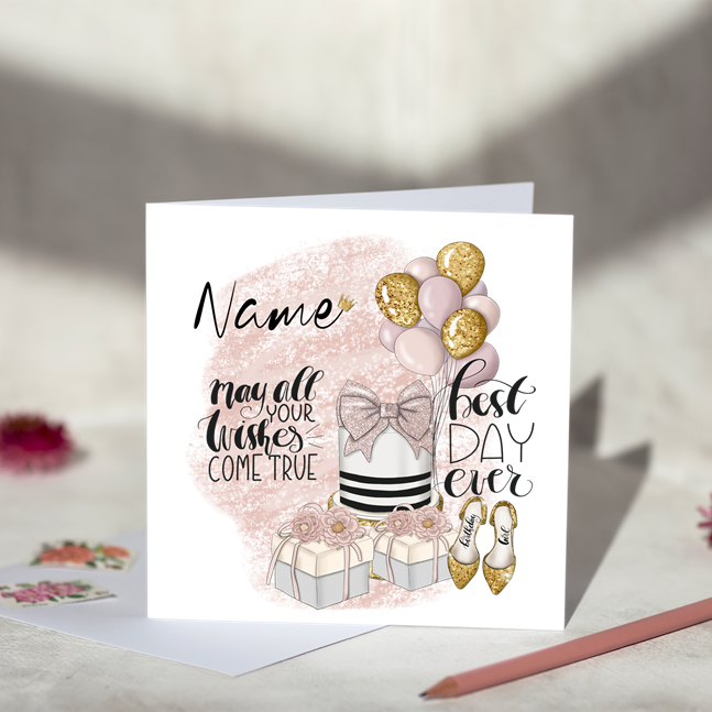 May All Your Dreams Come True Personalised Card