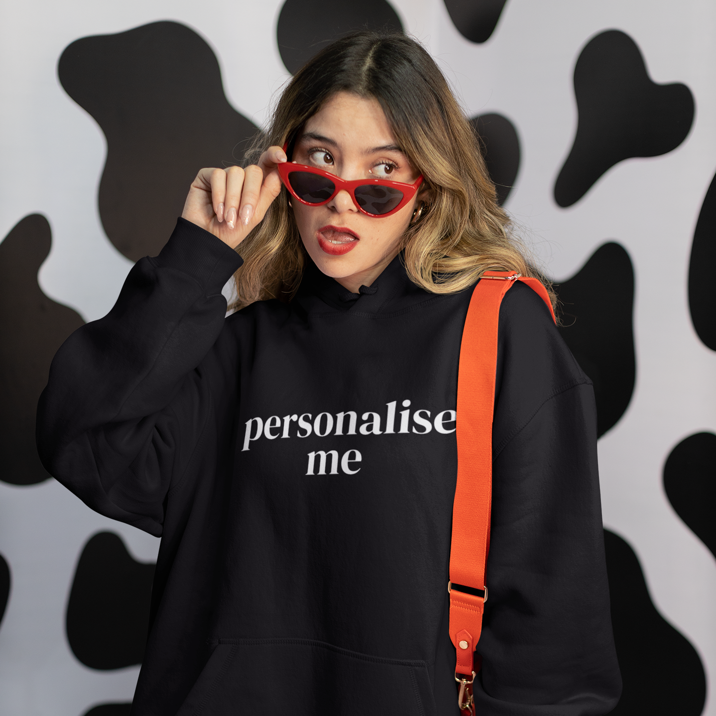 Personalise Me Unisex Hoodie - Black