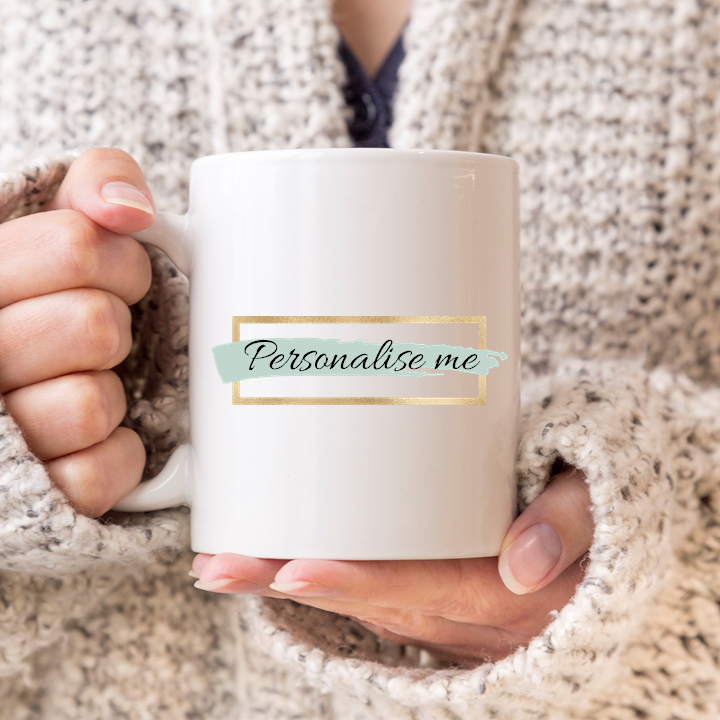 Personalise Me Blue Name Mug