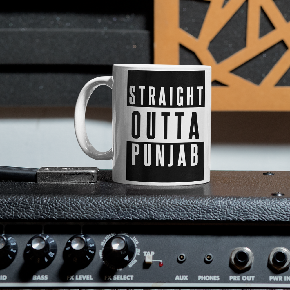 
                      
                        Straight Outta Punjab Black & White Mug
                      
                    