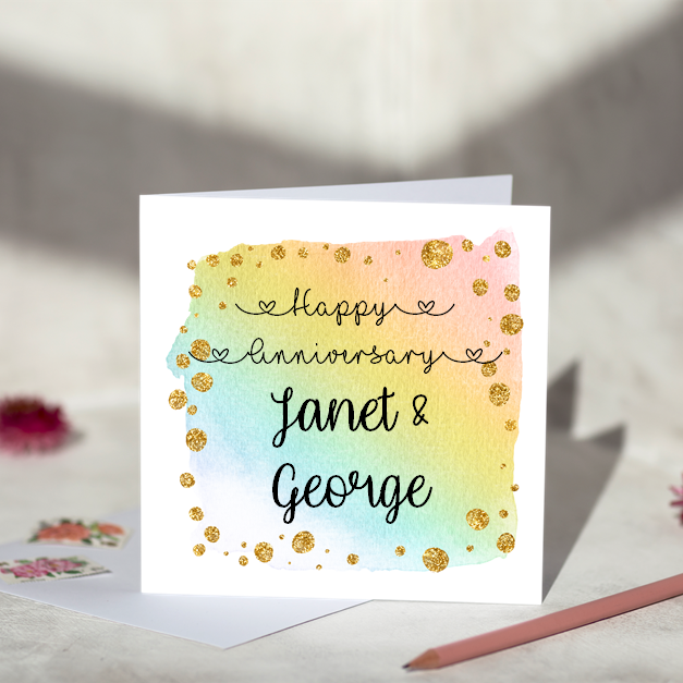 
                      
                        Personalised Happy Anniversary Greeting Card
                      
                    