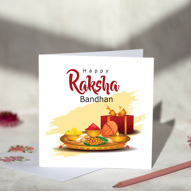 Happy Raksha Bandhan Rakhi Card
