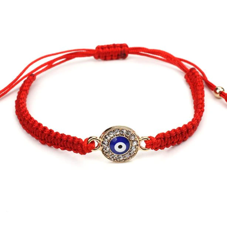 Red Braided Evil Eye Bracelet