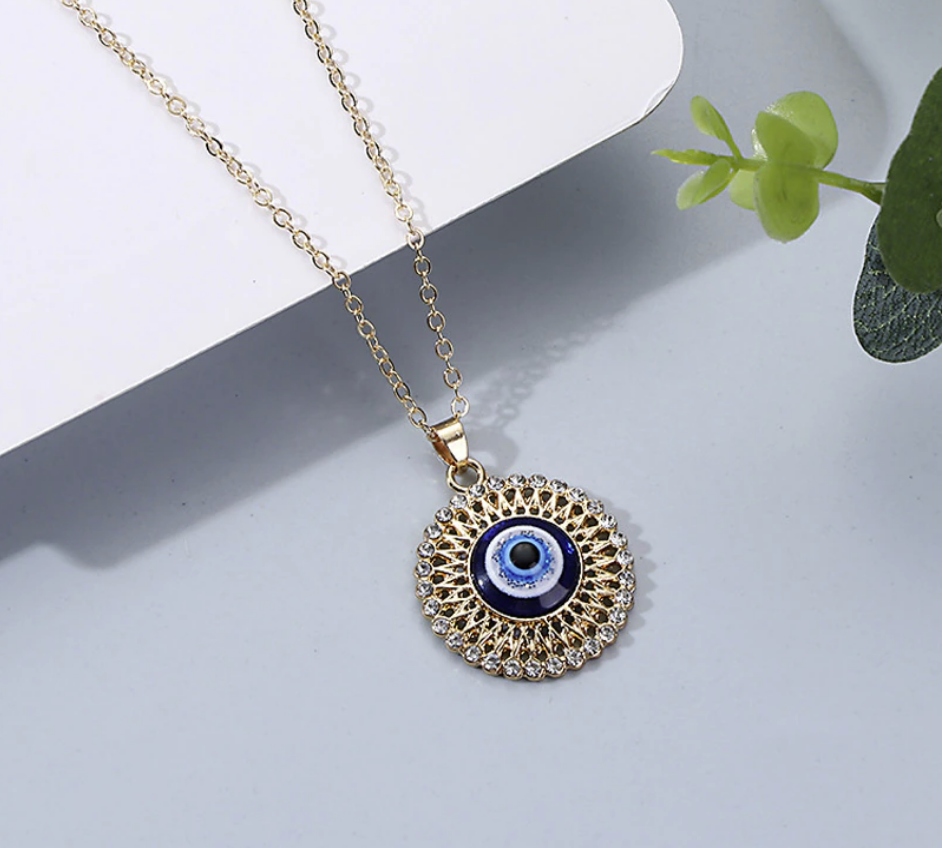 Reva Turkish Evil Eye Pendant Necklace