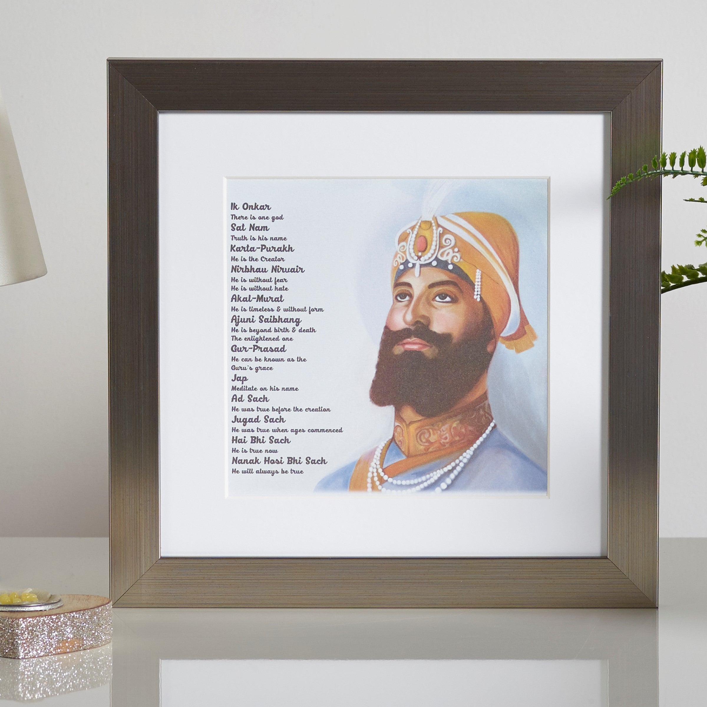 Guru Gobind Singh Frame Including Mool Mantar in English With Translation 281